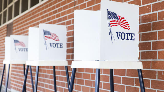 Voting Booths with no people 