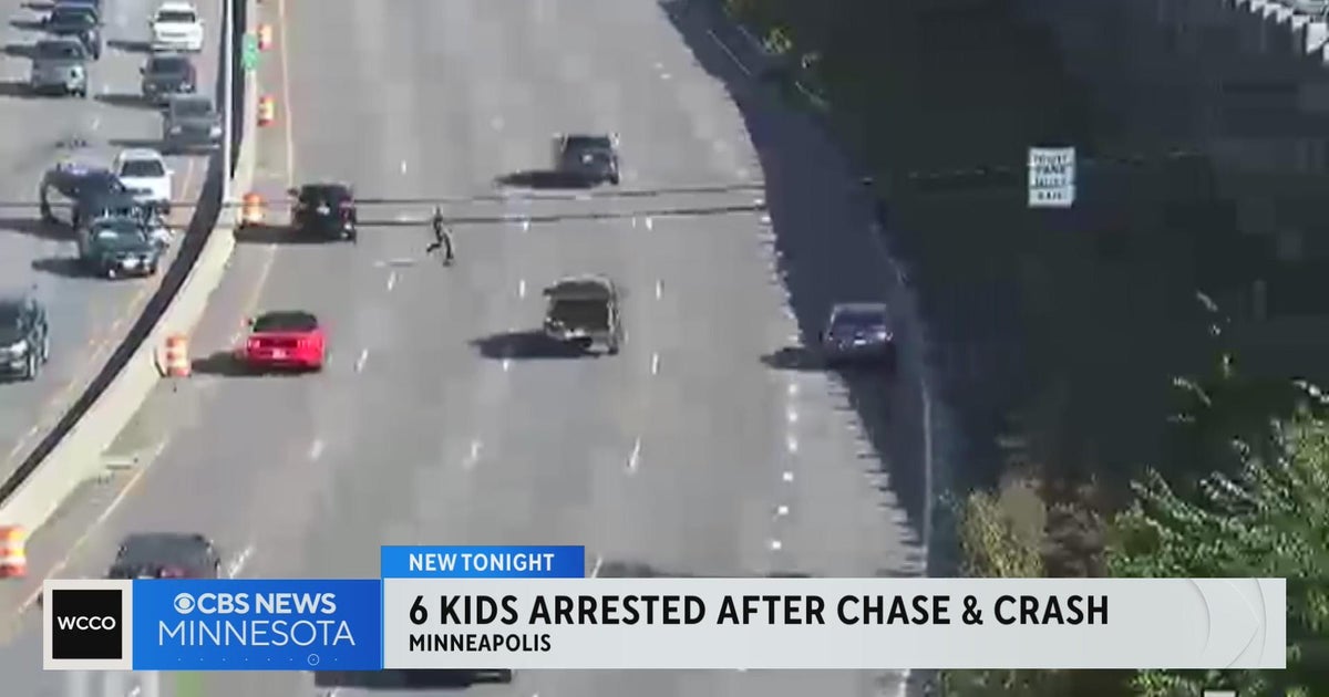 6 children arrested after Minneapolis police chase, crash - CBS Minnesota