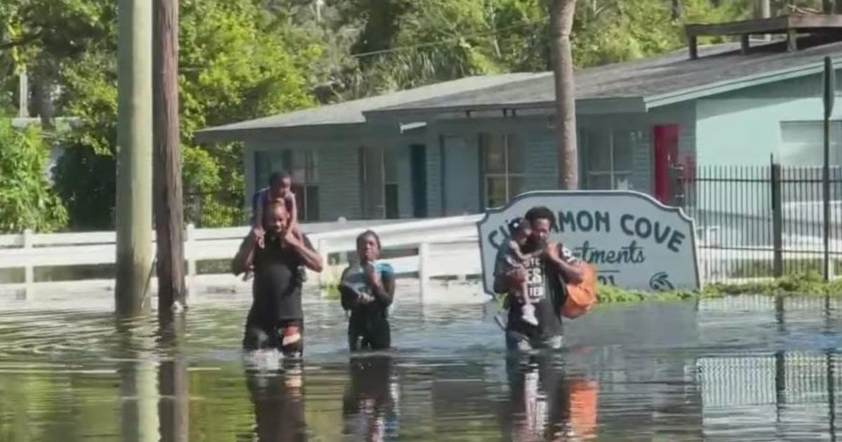 Hurricane Milton floodwater is waist deep in some parts of north Tampa