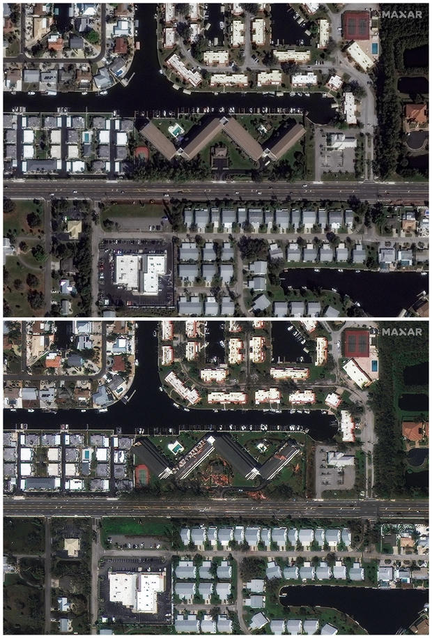 Satellite photos reveal major destruction caused by Hurricane Milton