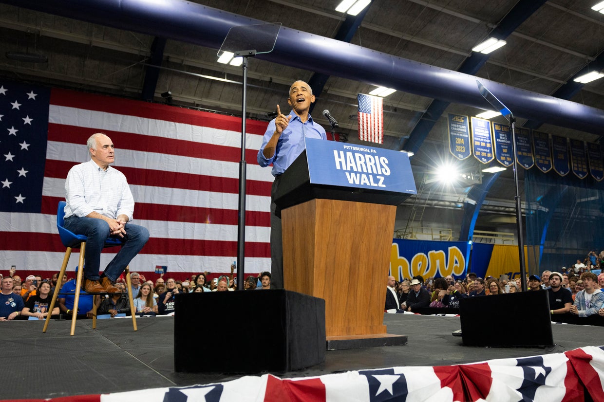PHOTOS: Obama campaigns in Pittsburgh for Harris