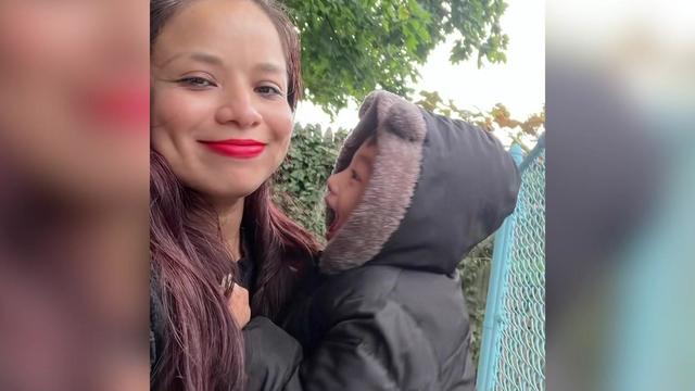 Brenda Alfaro and her 2-year-old son 