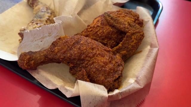 Fried chicken from Pecking House in New York City 