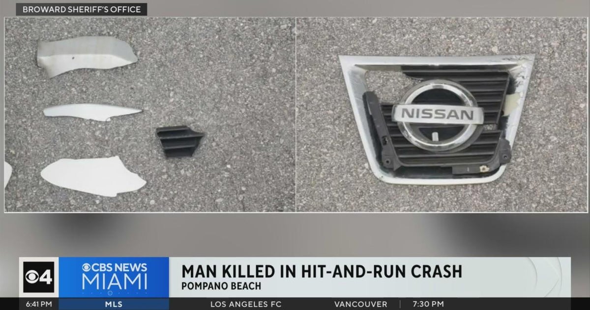 Man killed in Pompano Beach hit-and-run crash - CBS Miami