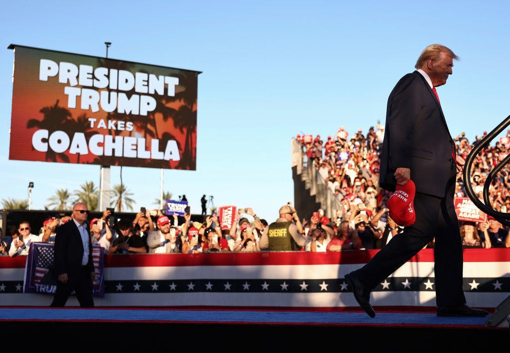 Trump Coachella rally another pitch for GOP votes in liberal California ...