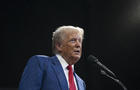 Republican presidential nominee, former President Donald Trump speaks during a campaign rally at Findlay Toyota Center on October 13, 2024 in Prescott Valley, Arizona. 