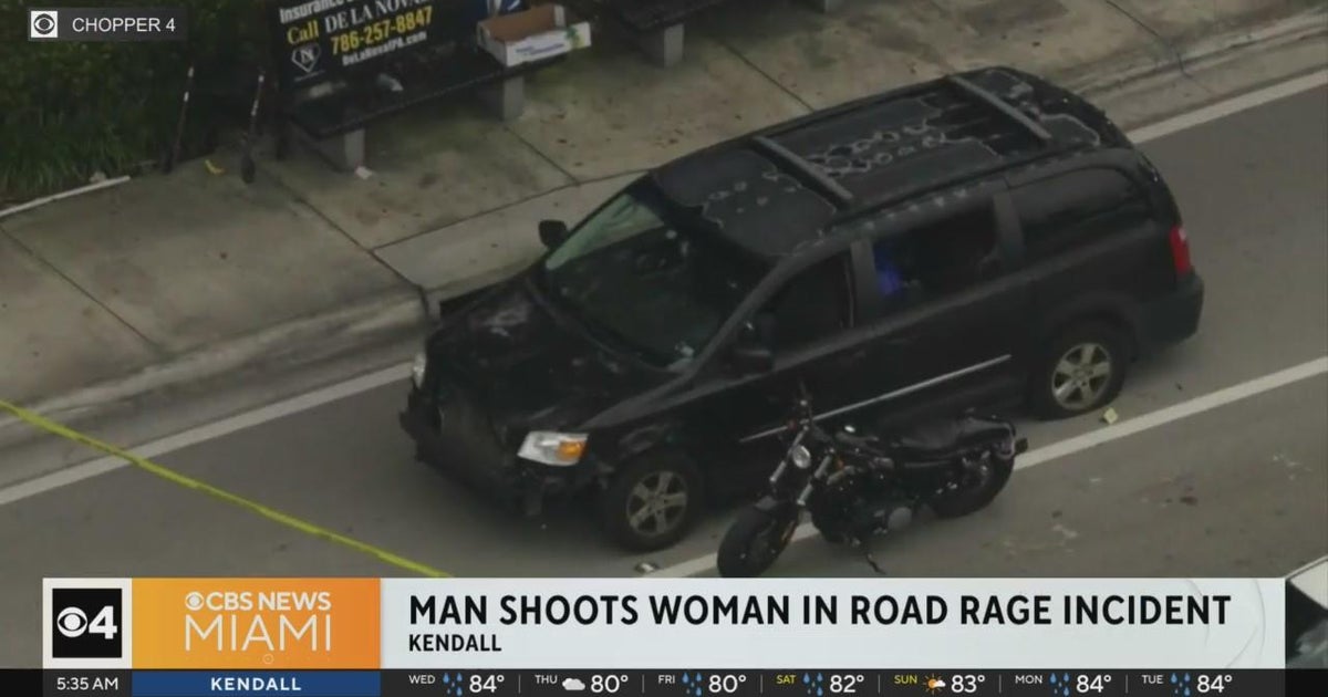 Man shoots woman in Kendall road rage incident - CBS Miami