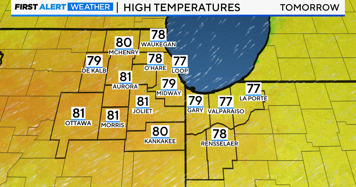Highs in the 70s this weekend in Chicago - CBS Chicago