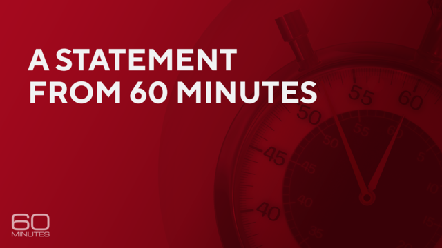 60 Minutes Statement 