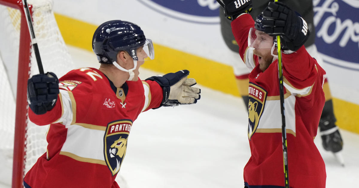 Forsling scores in overtime, Panthers top Golden Knights 4-3