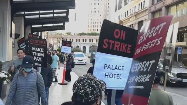 San Francisco hotel workers on strike 