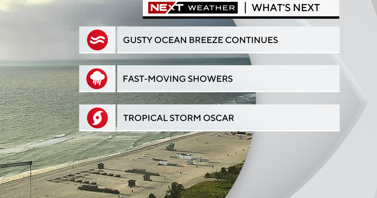 Breezy across South Florida, quick moving showers are possible Breezy across South Florida, quick moving showers are possible