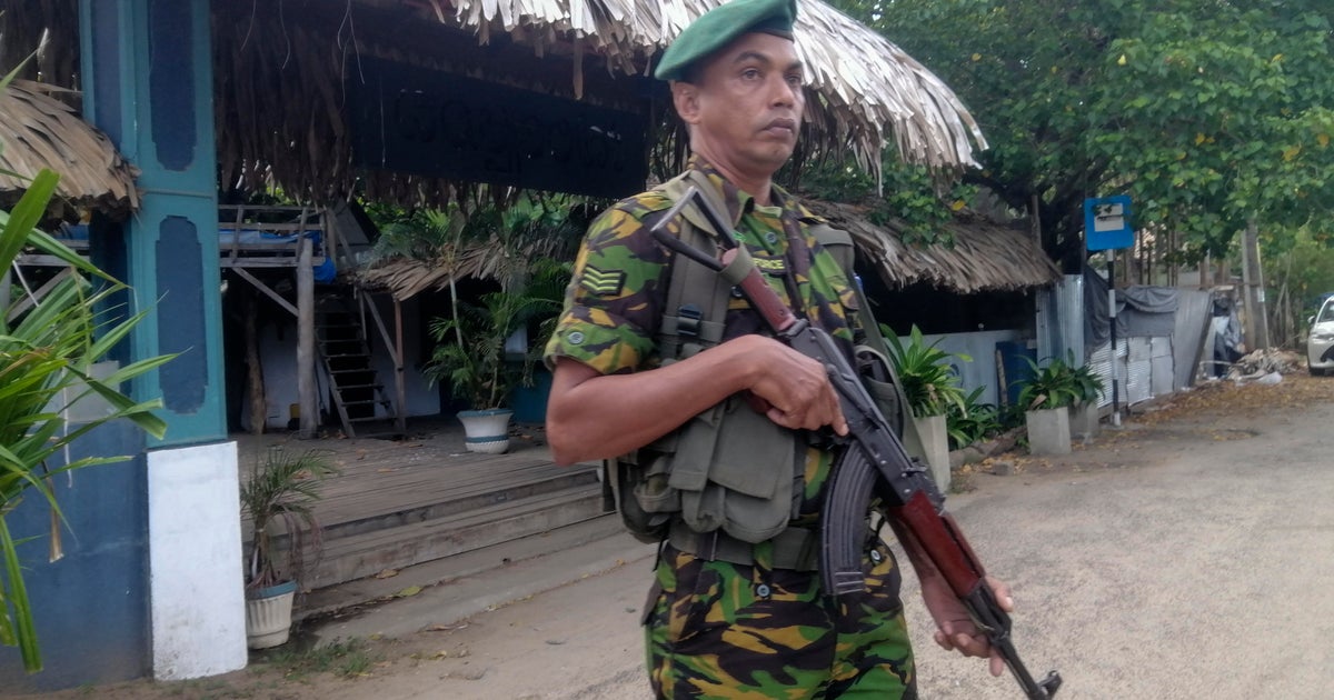 Troops deployed to Jewish community center in Sri Lanka surfing town after US warns of possible attack in area  CBS News Troops deployed to Jewish community center in Sri Lanka surfing town after US warns of possible attack in area  CBS News