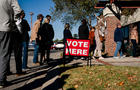 Residents Cast Ballots For US Presidential Election On First Day Of Early Voting In North Carolina 