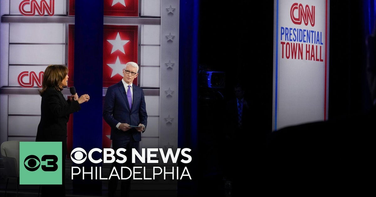 Kamala Harris answers questions from voters at CNN town hall in Aston ...