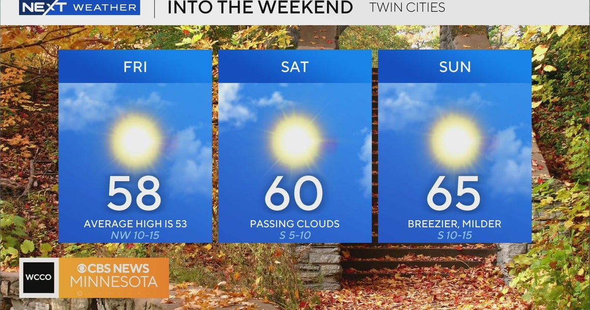 NEXT Weather: 7 a.m. forecast from Oct. 25, 2024 - CBS Minnesota