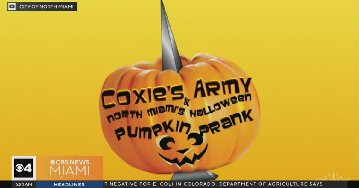 Mystery surrounds Halloween pumpkin on top of North Miami library