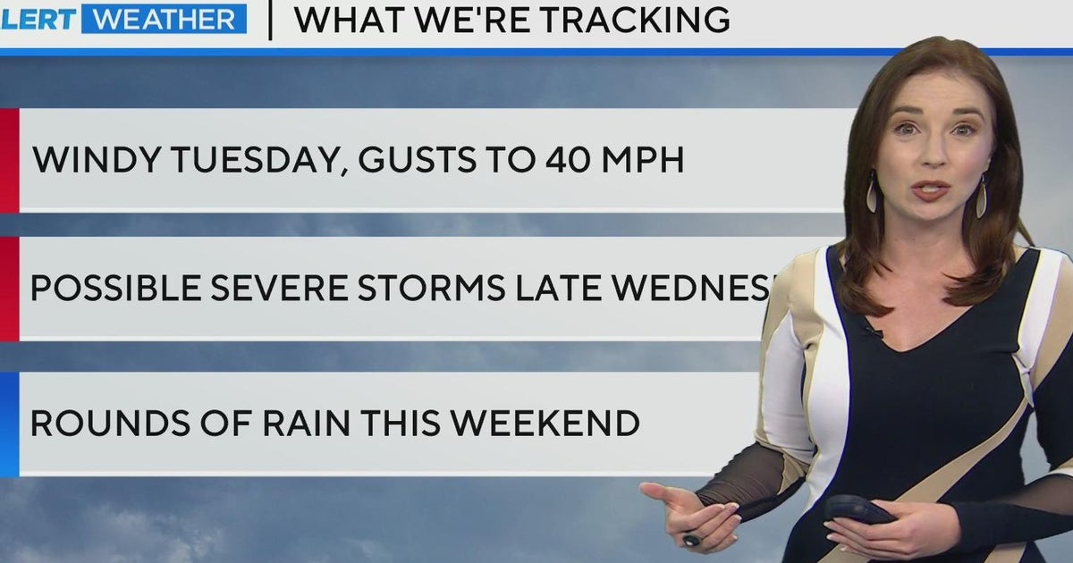 Cold front to bring severe storms and strong winds to North Texas - CBS ...