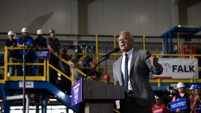 Republican Presidential Candidate Former President Trump Holds Campaign Event In Walker, Michigan 