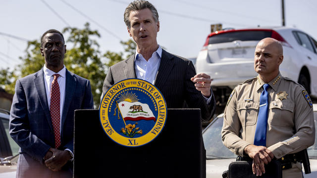 California Governor Gavin Newsom Annouces New Public Safety Efforts in Oakland 