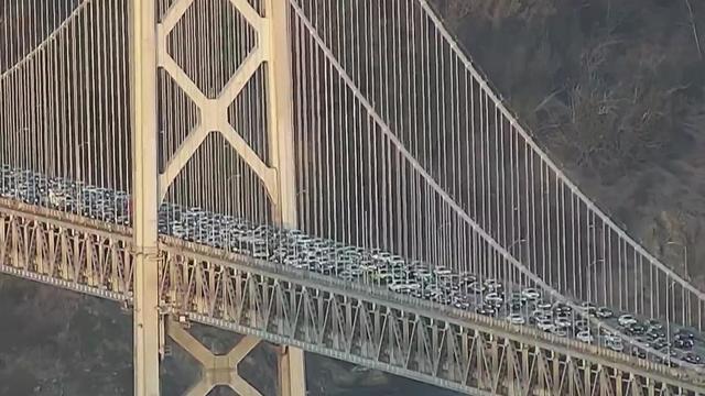 Bay Bridge traffic westbound 