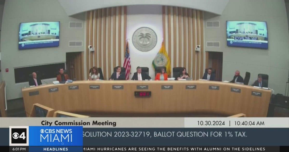 Miami Beach commissioners revoke 1% tax measure already on ballot - CBS ...