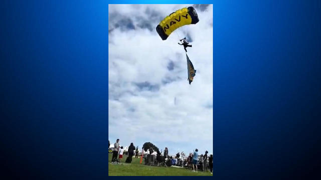 Woman injured by Navy parachutist during SF Fleet Week 