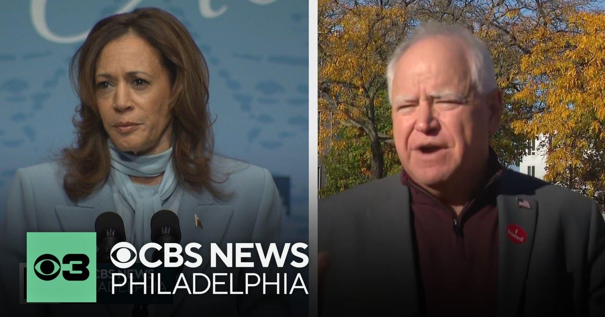 Walz making stops in Pennsylvania Thursday, Harris and Trump campaigning in Nevada and Arizona - CBS Philadelphia
