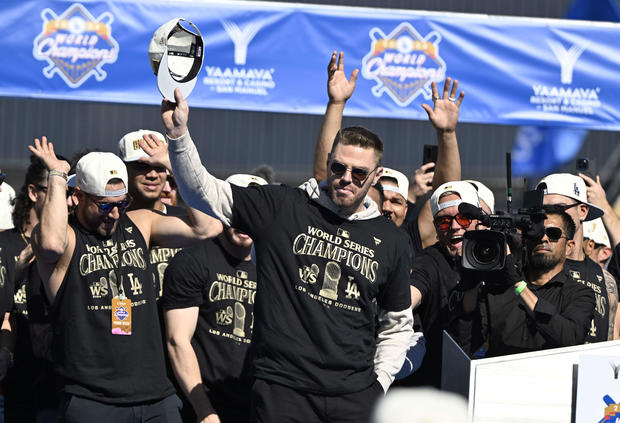 Celebration of the 2024 World Series Champion Los Angeles Dodgers at Dodger Stadium in Los Angeles, 