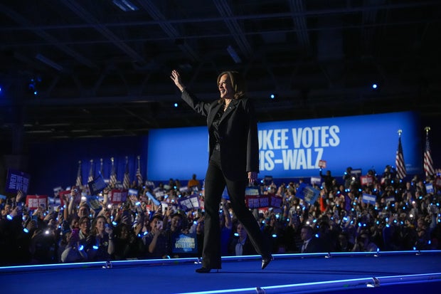 Kamala Harris Campaigns Across Wisconsin In Final Days Of Campaign