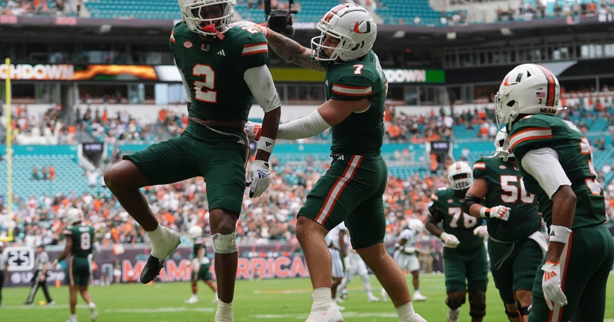 Ward and Restrepo rewrite the record book, and No. 5 Miami rallies to down Duke 53-31 Ward and Restrepo rewrite the record book, and No. 5 Miami rallies to down Duke 53-31