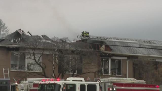 Crews battle large fire at Detroit-area condominium complex 