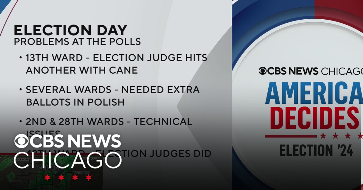 Election Day problems at the polls in Chicago - CBS Chicago