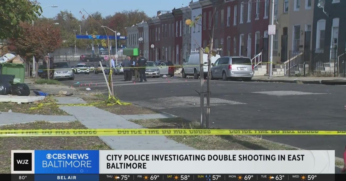 Police investigating double shooting in East Baltimore - CBS Baltimore