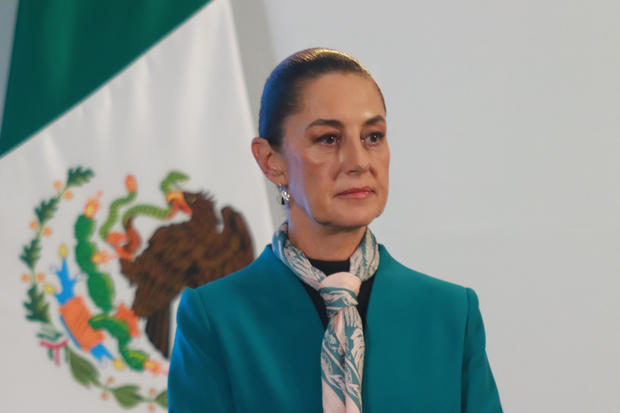 Mexico's President Claudia Sheinbaum Briefing Conference 