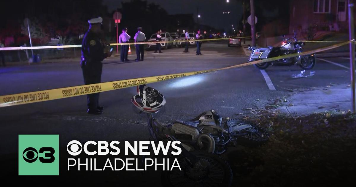 Officer hit and injured by illegal dirt bike in Northeast Philadelphia