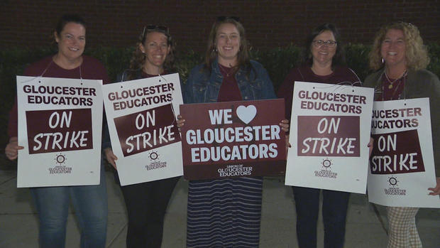 Gloucester teachers strike 