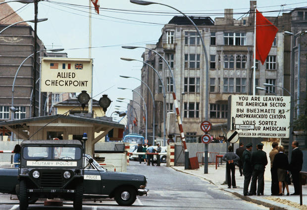 Car Passing Through a Border Crossing 