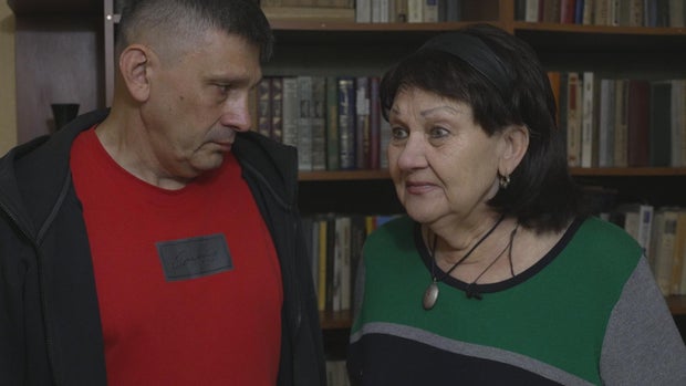 Andriy Tsaplienko and his mother