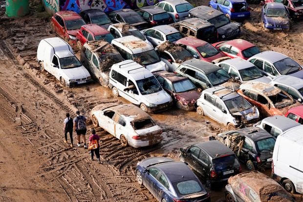 Aftermath of the flooding caused by heavy rains in Massanassa, Valencia 