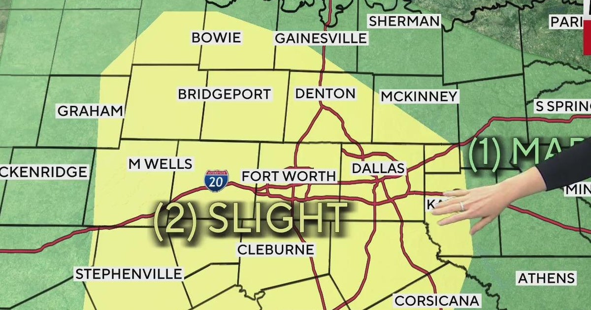 Heavy rain, flooding possible across North Texas Friday evening - CBS Texas