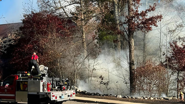 Mansfield brush fire 