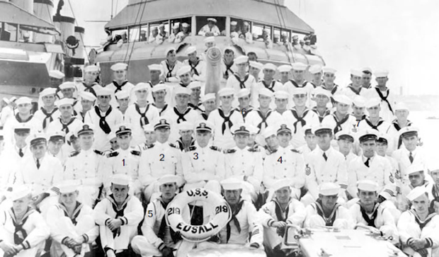 Naval forces aboard the USS Edsall