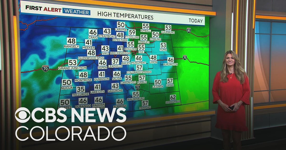 Mountain snow chances with a shower chance for the Denver area Tuesday ...