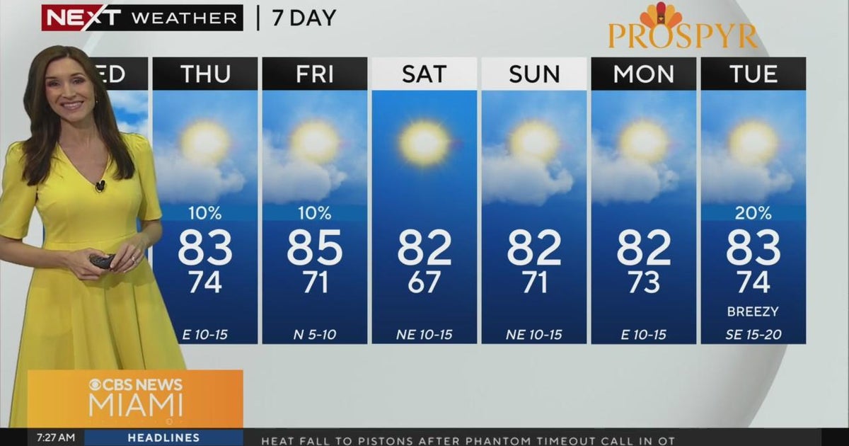 South Florida Weather for Wednesday 11/13/2024 7AM - CBS Miami