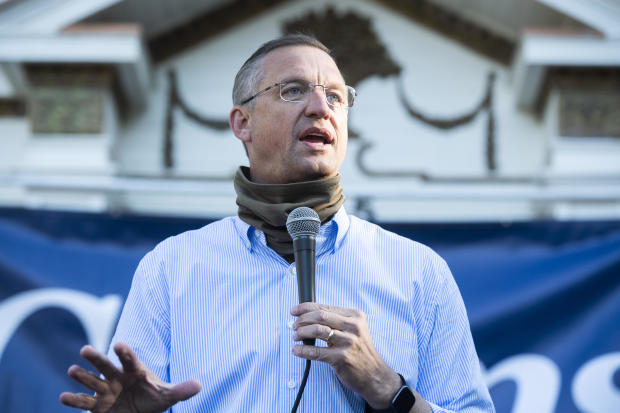 Rep. Doug Collins, a Republican from Georgia, speaks during a campaign event in Buford, Georgia, Nov. 2, 2020. 