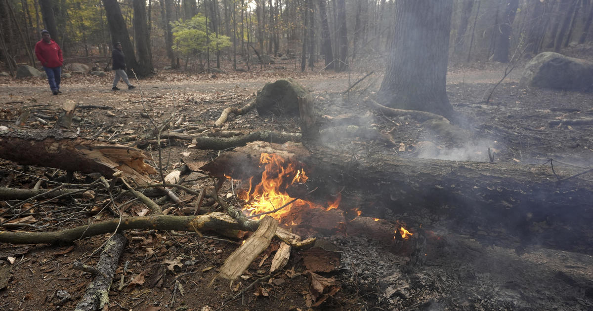 This is where the largest wildfires in Massachusetts are raging, amid a red flag warning