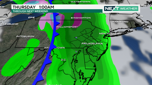 Chance for rain Wednesday night into Thursday morning 