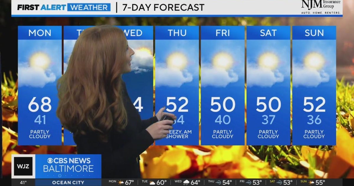 Warmer temperatures in Maryland on Monday - CBS Baltimore