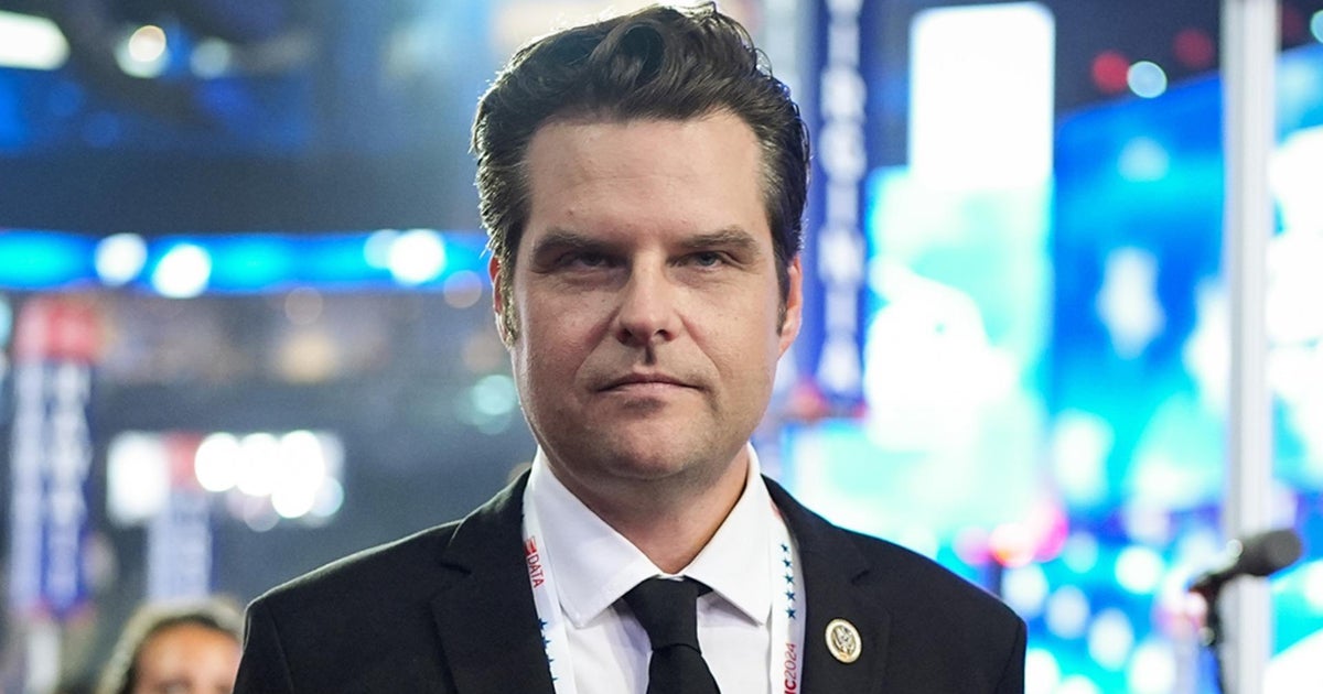 "Unknown and unauthorized third party" gained access to Matt Gaetz depositions - CBS News